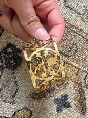 Tory Burch Gold Logo Cuff